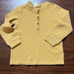 Carter's Mustard Long Sleeve Henley for Kids